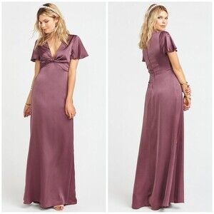 NEW Show Me Your MuMu Rome Twist Gown Dusty Purple Bridesmaid Dress